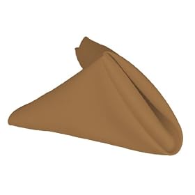 17 Inch Polyester Napkins (1 Dozen) Copper: Kitchen &amp; Dining