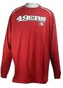 San Francisco 49ers Close Look 2 Big and Tall Long Sleeve Jersey Crew