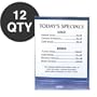 DOZEN 8"X11" MENU TABLE CARD PLACE HOLDER - WHOLESALE QTY