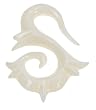 BONE PLUG HORN WITH WHITE 6g - Sold Individually