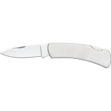 Stainless Steel Lockback Knife with Honed Blade