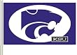 Kansas State Wildcats CAR FLAG w/Wall Brackett Set of 2 - NCAA