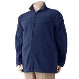 Croft & Barrow Arctic Full Zip Fleece Jacket, Size 2XLT, Navy