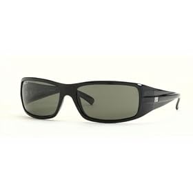 Ray Ban RB4057 601 58 Sunglasses Black Frame With Crystal Green Polarized Lens Size 61-16-135