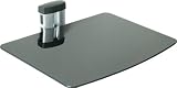 Certified DS-1 Heavy Duty DVD Player Stand / Wall Mount with Dark Tinted Glass Plate (Maximum Load: 22 lbs / 10 kgs)