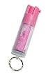 SABRE RED Police Strength Pepper Spray - Pink Economy Key Ring with 25 shots, 5Xs more for max protection - Supports National Breast Cancer Foundation