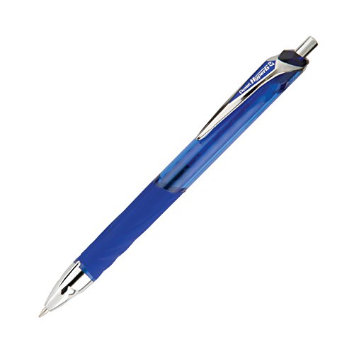 Pentel HyperG Retractable Gel Roller Pen, 0.7mm, Blue Ink (KL257-C)