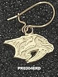 Nashville Predators 14K Gold Dangle Earrings