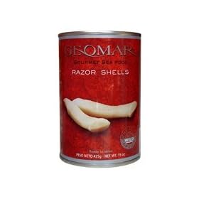 Geomar Chilean Gourmet Seafood, Razor Shells, 15 Ounces
