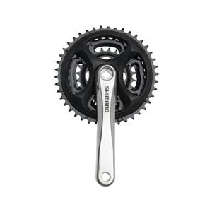ACTION CRANKSET MT SHIMANO M151 170 48/8/8 BK/SL W/GRD