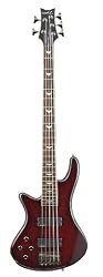 Schecter Stiletto Extreme-5 Bass Guitar (5 String, Left Handed, Black Cherry)