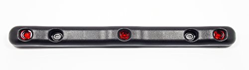 Fully Submersible TecNiq Heavy Duty Identification Bar – 3 Red LEDs w/ Rugged Black Body – Made in USA (Over 80″)