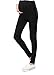 Simplicity Women's Cotton Knit MaternityStretch Leggings for Pregnant, 7397_Black,One Size