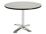OFM FT42RD-GRAY NEBULA 42 Inch Round Flip-Top Multi-Purpose Table-Gay Nebula