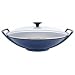 Le Creuset Enameled Cast-Iron 14-1 4-Inch Wok with Glass Lid, Cobalt Blue