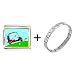 Golf Trolley Photo Italian Charm Bracelet