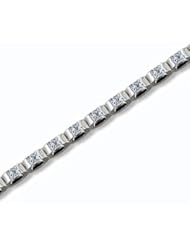14k Solid Gold Princess Cut Diamond Tennis Bracelet (2.90 cts.tw.)