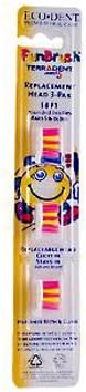 Terradent Funbrush Refill - 3 Refills - Case of 6
