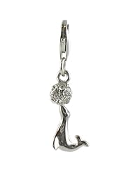 Oscaro Charms 925 Sterling Silver Playing Sea Lion Click-on Charm Lobster Clasp for Thomas Sabo Style Bracelets and Necklace