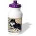 pomeranian22 - Dogs Pomeranian Black and Tan Pomeranian Water Bottles