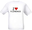 I LOVE FLORENCE - City-series - White T-shirt