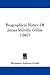 Biographical Notice Of James Melville Gilliss (1867)