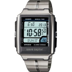 Casio Atomic Timekeeping Waveceptor Watch  WV59DA 1AV  Multi Band(US & UK)  50 Meter  World Time  Alarm