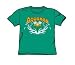 Search : Aquaman Splash Youth S/S T-shirt in Kelly Green by DC Comics