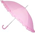 Oversized Adult Pink Ruffle Umbrella Parasol Gift