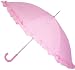 Oversized Adult Pink Ruffle Umbrella Parasol, Can Be Used In The Rain Or The Sun, Great Gift Idea