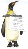 Penguin Die-cut Card, Pack of 10
