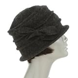 Trendy Wool with Ribbon Bucket Cloche Crusher Hat