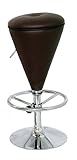 Black Licorice Sugar Cone Adjustable Bar or Counter Stool