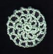 Mint Green Hair Net Crocheted Hair Bun Cover- MINI