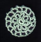 Mint Green Hair Net Crocheted Hair Bun Cover- MINI