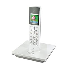 Grundig Illion 1 schnurloses DECT-Telefon mit Farbdisplay, SMS-Funktion und polyphonen Klingelt�nen weiss