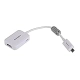 Caxico サムスン三星ギャラクシー S3/S4 と注 2 - 小売包装 - 白の HDMI 1080 P HDTV アダプター ケーブル マイクロ USB