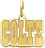 14K Gold NFL Indianapolis Colts Charm