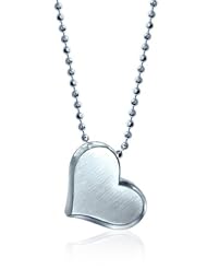 Alex Woo "Little Princess" Sterling Silver Heart Pendant Necklace, 16"