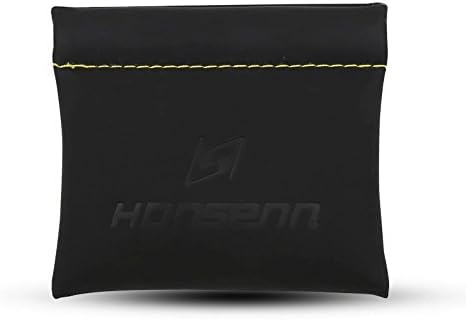Honsenn PU Leather Replacement Carrying Cotton Headset Cover Protector Sleeve Pouch Case Bag For Earphone Coins Cables MP3