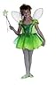 Original Disney Tinkerbell Prestige Costume (Wand, tights and slippers not included)