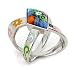 Diamond Shape Millefiori Ring