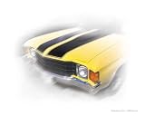 1972 Chevelle SS Transportation Photographic Poster Print by Ron Long, 10x8
