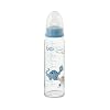 bibi set of 2 glass bottles, blue, 240ml