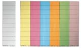 Leitz 1901-45 Blankoschildchen, Karton, 4zeilig, 60 x 21 mm, orange