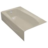 Buy Kohler K-713-G9 Villager Bath with Extra 4 Ledge and Left-Hand Drain, Sandbar by Kohler