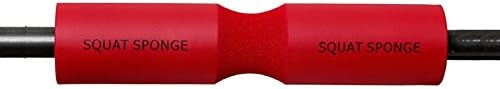 Squat Sponge Olympic Barbell Pad (18" x 3.5" x 1.25") - Red