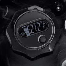 Harley-Davidson® Oil Level and Temperature Dipstick with Lighted LCD Readout - Black - 63030-09