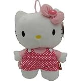 Hello kitty Plush Backpack- Black Dots Overall