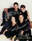 Signed Party of Five 8x10 By Scott Wolf, Neve Campbell, Matthew Fox, Lacey Chabert, Photo